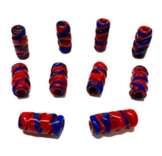 Firma Murano Frisada Vermelho c/listra Azul - Xoroquê